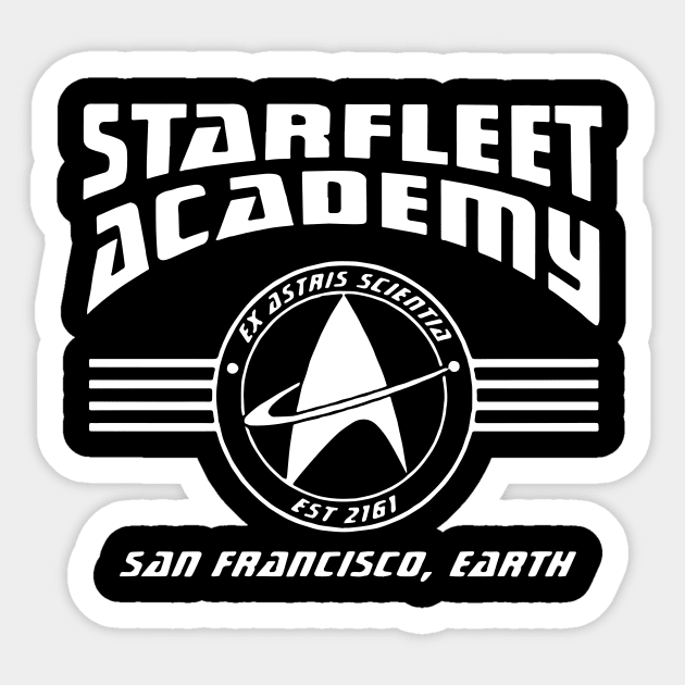 Starfleet Academy Star Trek Trekkie Geek Fun Cool Quality computer Sticker by erbedingsanchez